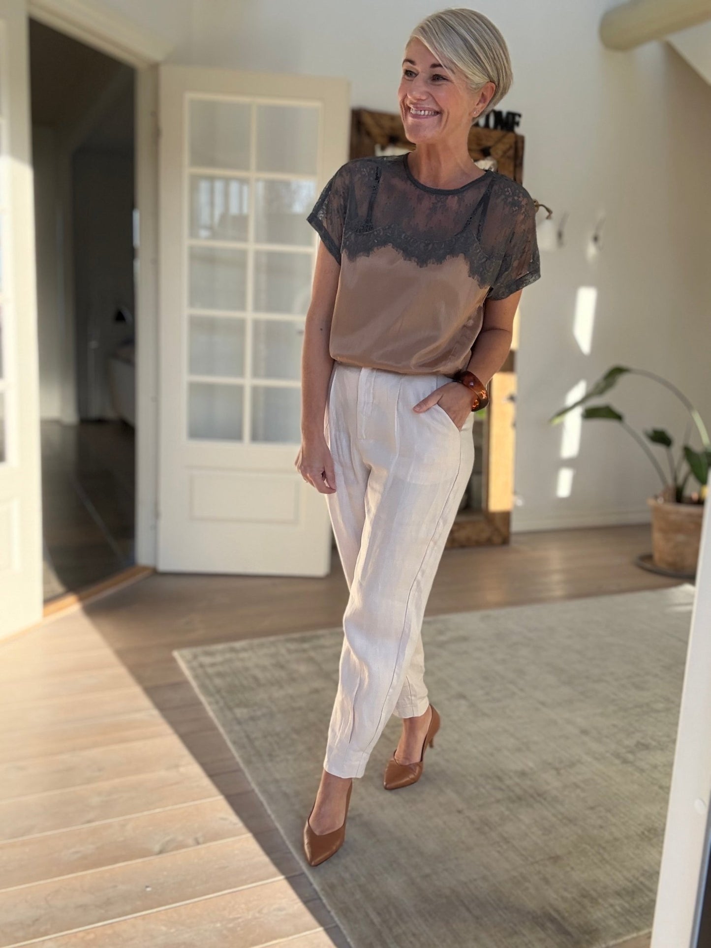 BUGGI SHEER LACE BLUSE RS - LifeStyle Hedensted
