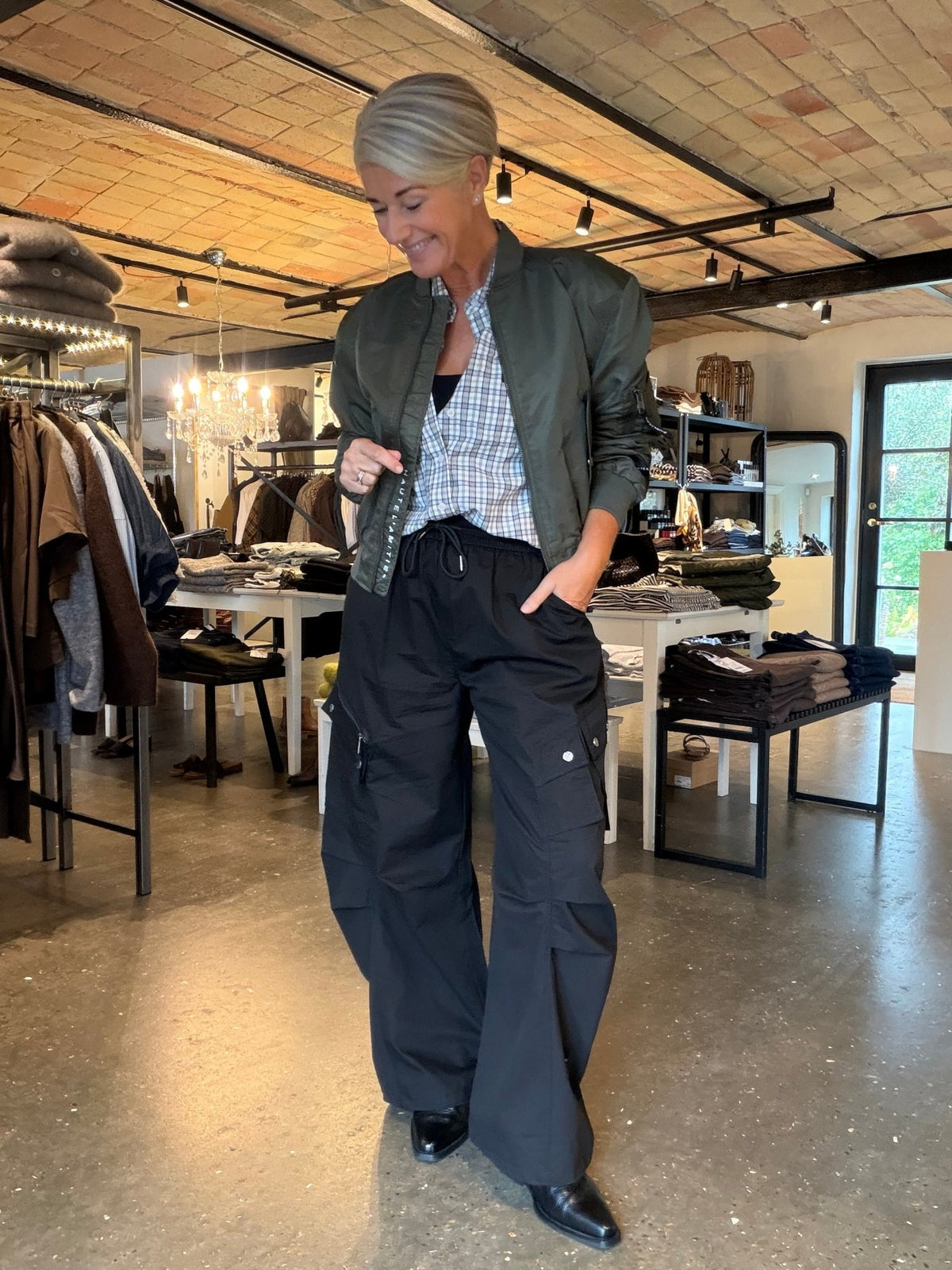 BUTTON DOWN MINI CHECK SKJORTE HL (100) - LifeStyle Hedensted