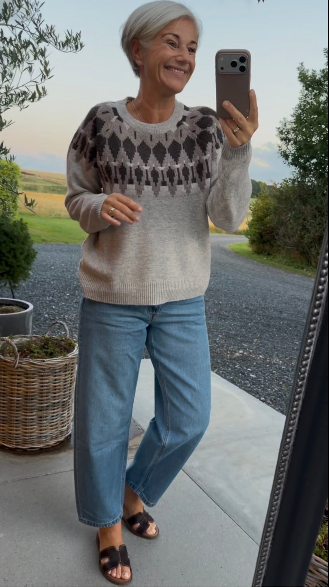CARLA JAQUARD LS STRIK KPH (242-243) - LifeStyle Hedensted