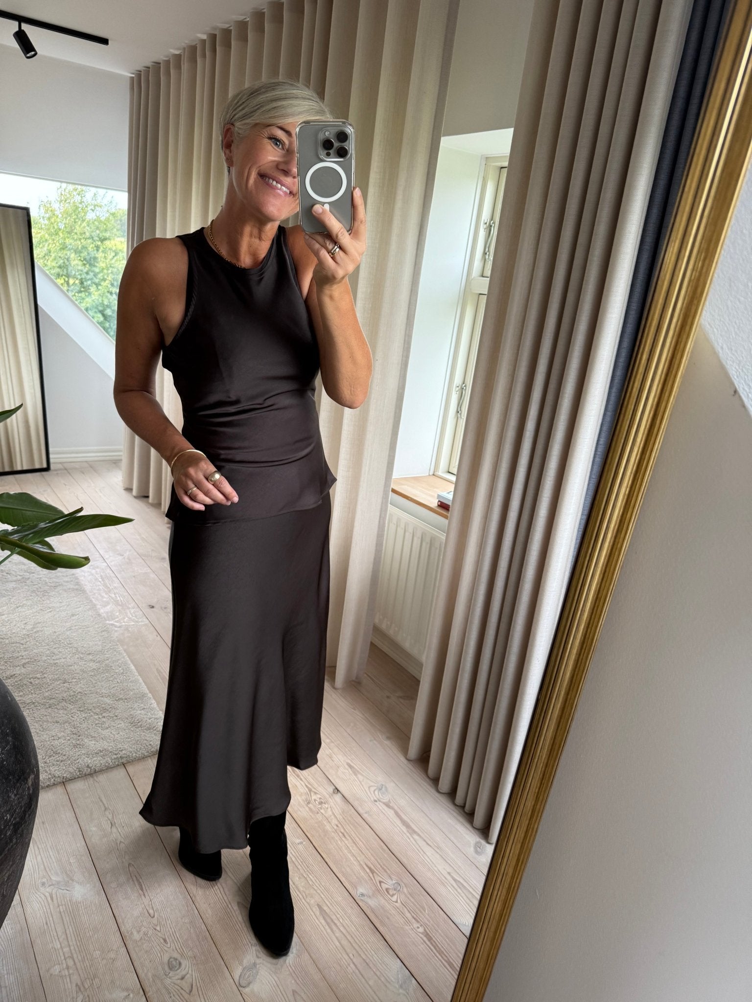 CELINA HEAVY SATEEN TOP NN - LifeStyle Hedensted