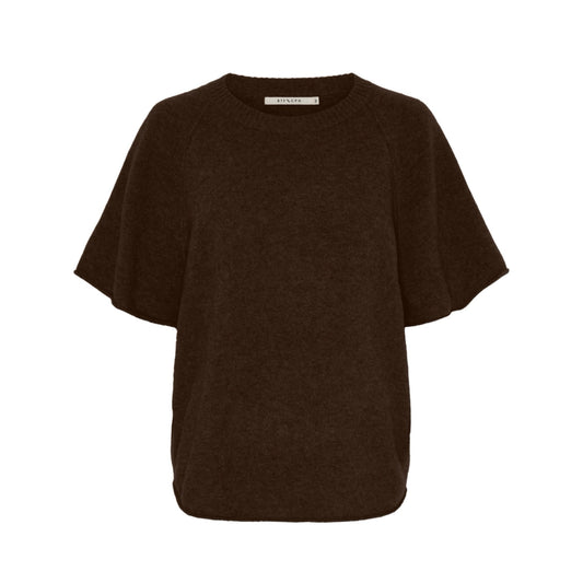 CELINA YAK K/Æ PULLOVER STRIK BRUN BTF - LifeStyle Hedensted