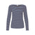 CELLA L/Æ T-SHIRT BLÅ/BRUN ICHI (159)