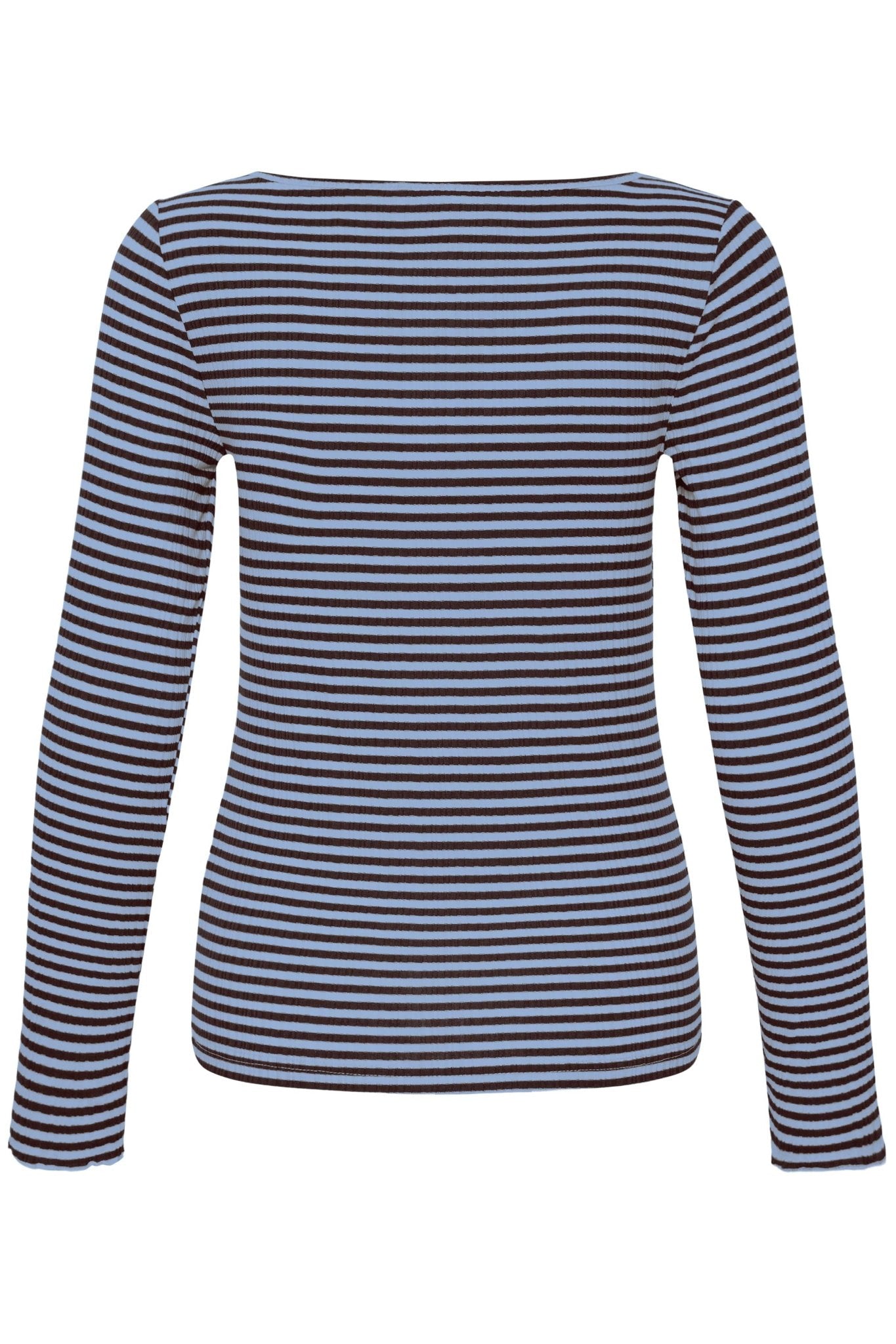 CELLA L/Æ T-SHIRT BLÅ/BRUN ICHI - LifeStyle Hedensted
