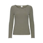 CELLA L/Æ T-SHIRT GRØN/BLÅ ICHI (160)
