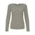 CELLA L/Æ T-SHIRT MØRKGRØN/CREME ICHI (174)