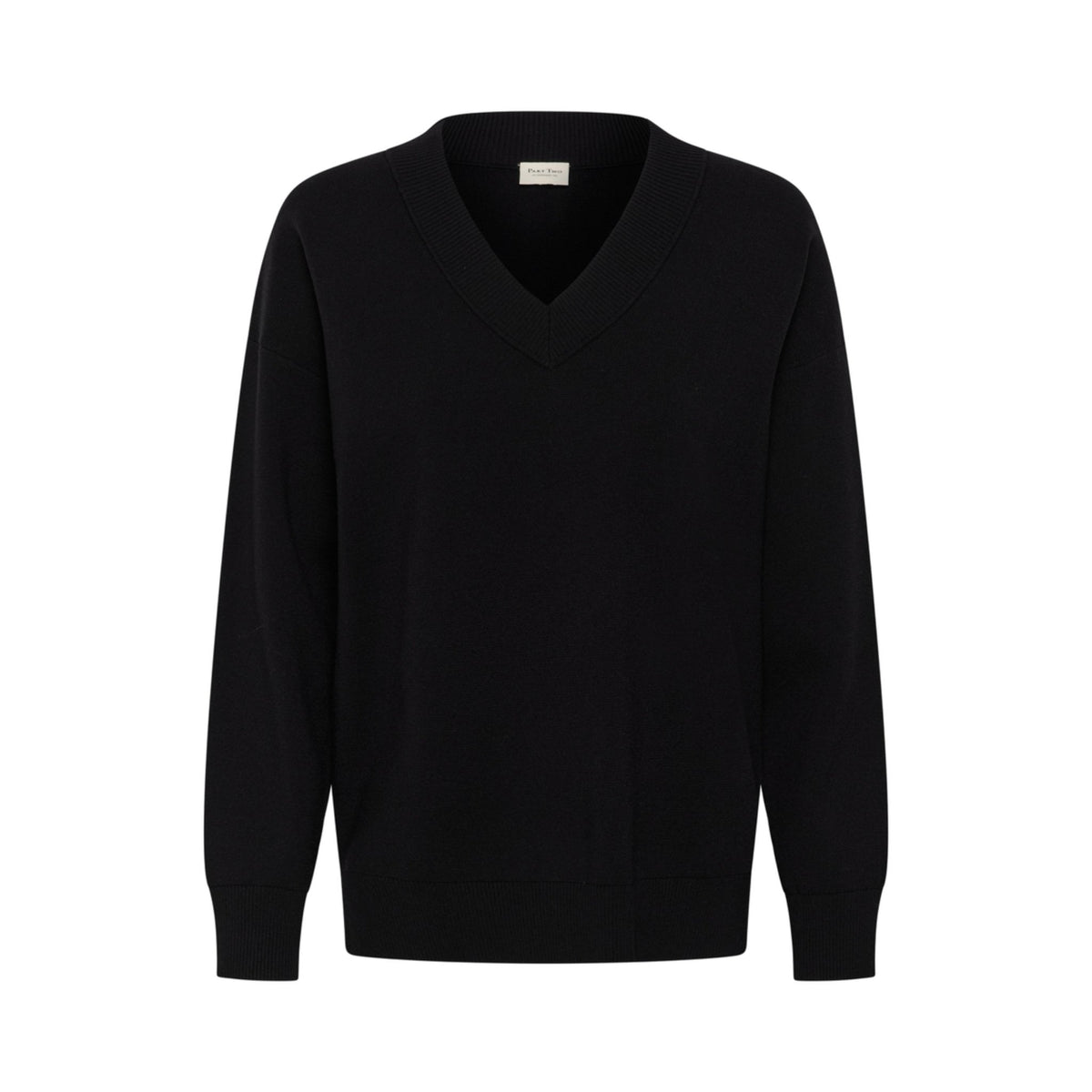 CHANTALLY STRIK PULLOVER SORT PT (325) - LifeStyle Hedensted