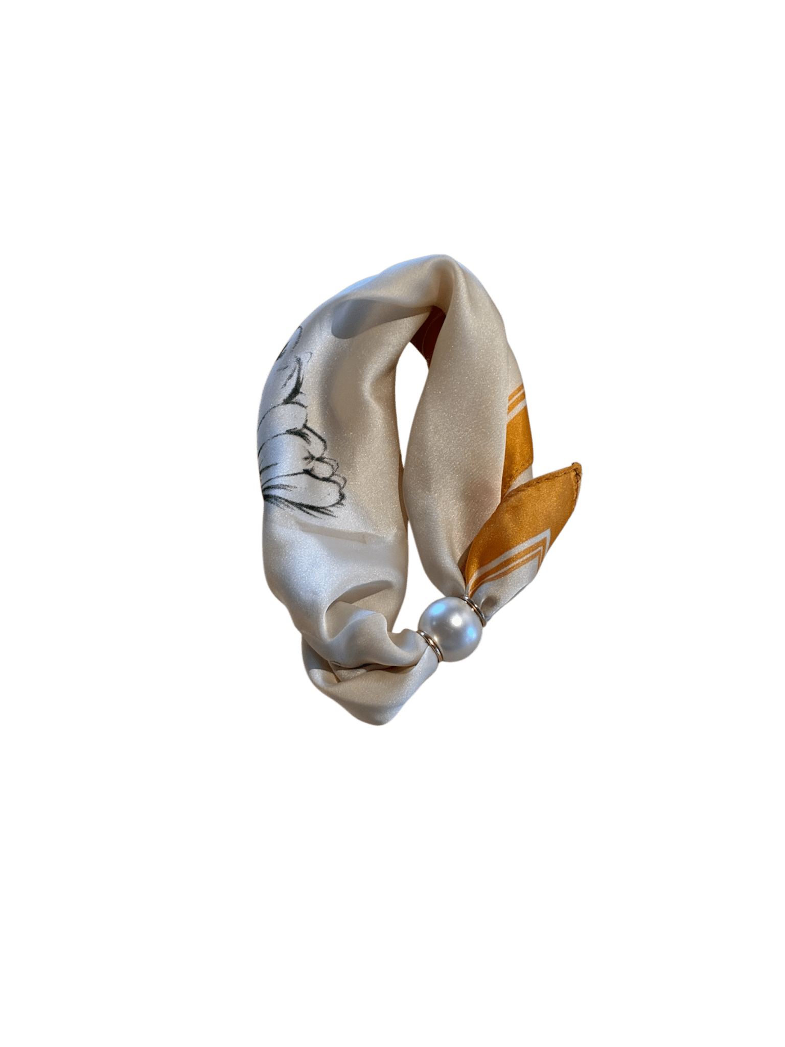 CHLOE SCARF W. MAGNETIC PEARL T&S - LifeStyle Hedensted