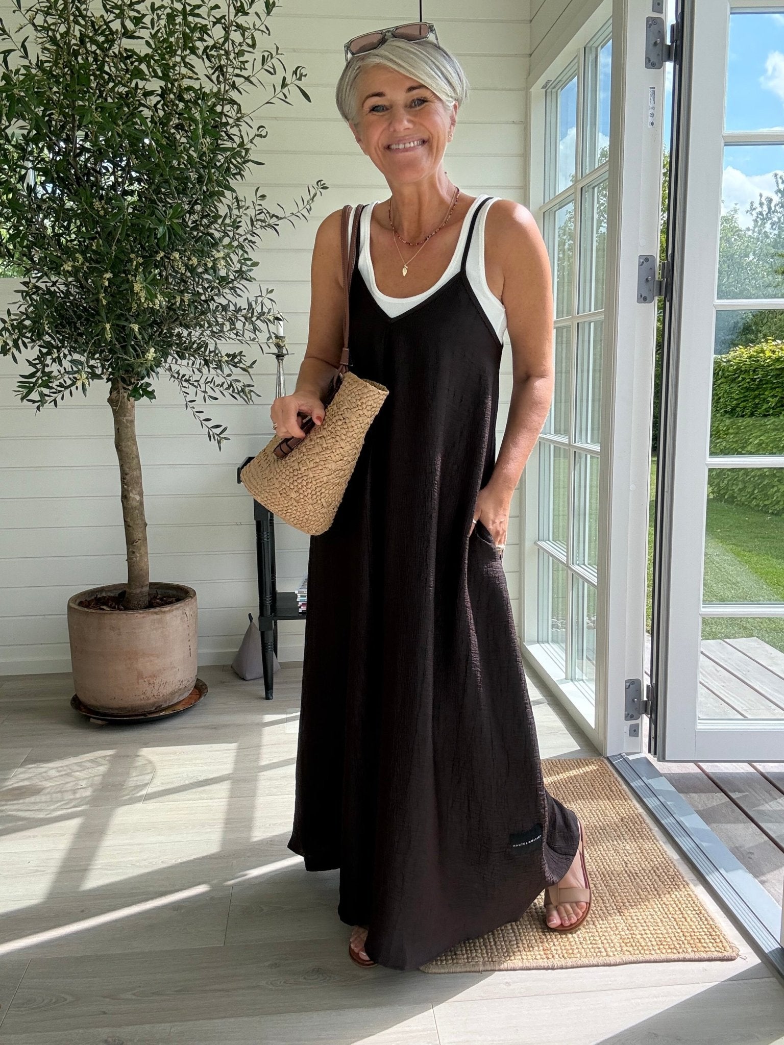 CORSICA PLEAT STRAP DRESS - LifeStyle Hedensted