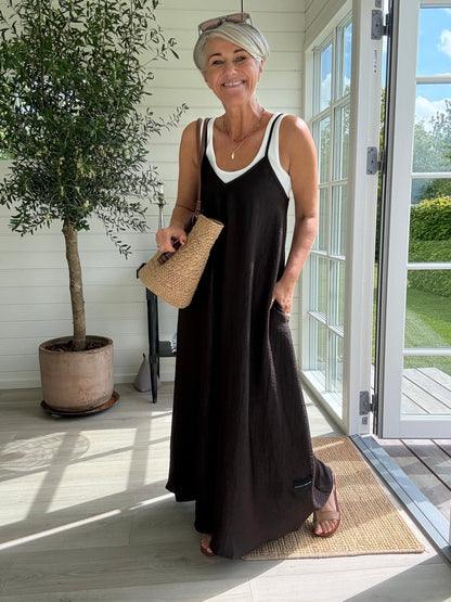 CORSICA PLEAT STRAP DRESS - LifeStyle Hedensted
