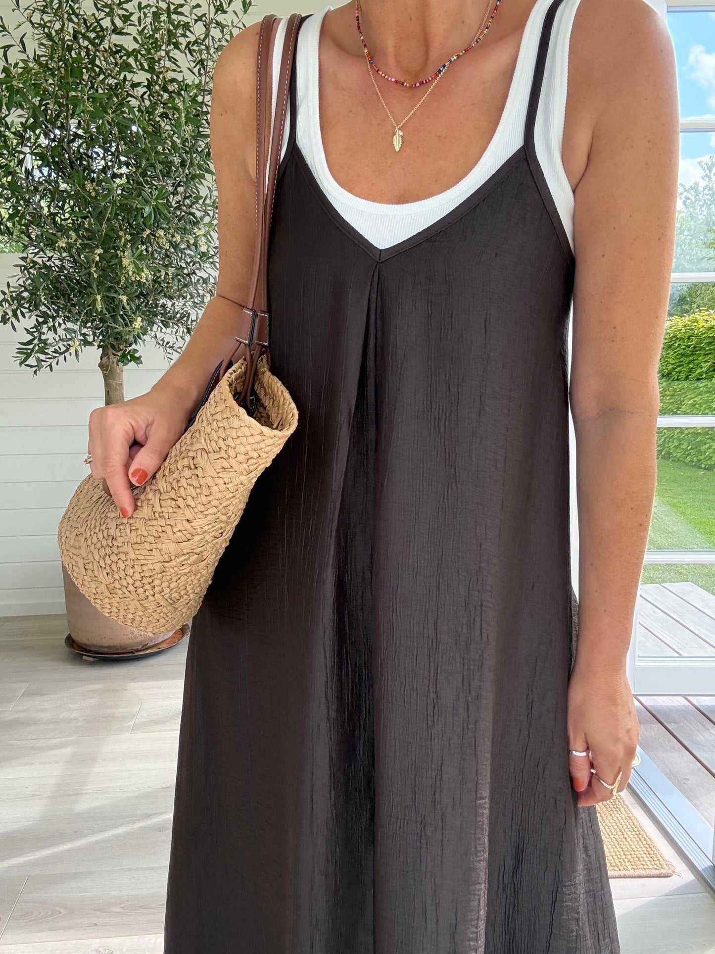 CORSICA PLEAT STRAP DRESS - LifeStyle Hedensted