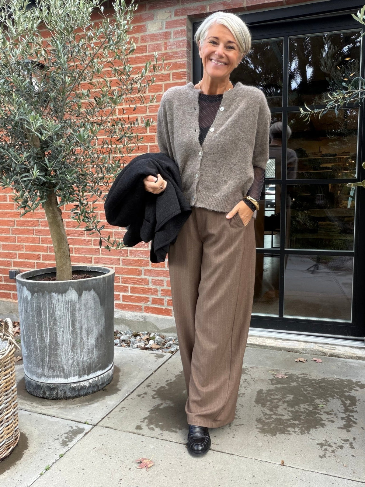 DELL SS CARDIGAN TAUPE BC (62) - LifeStyle Hedensted