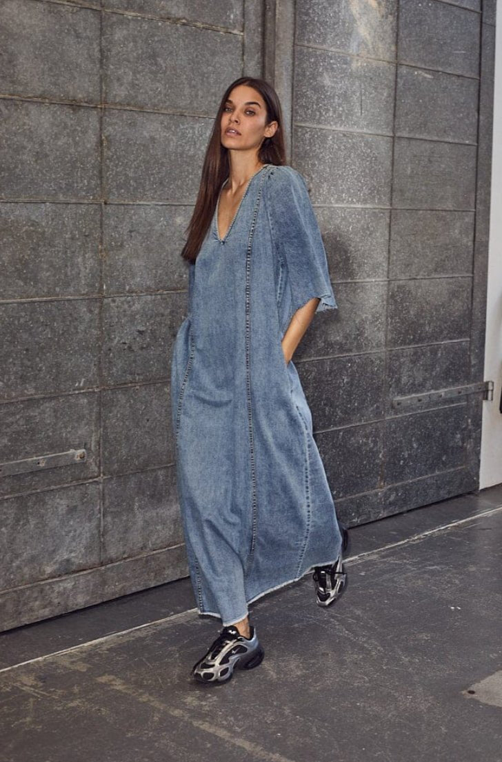 DENIM RAW HEM KJOLE HL - LifeStyle Hedensted