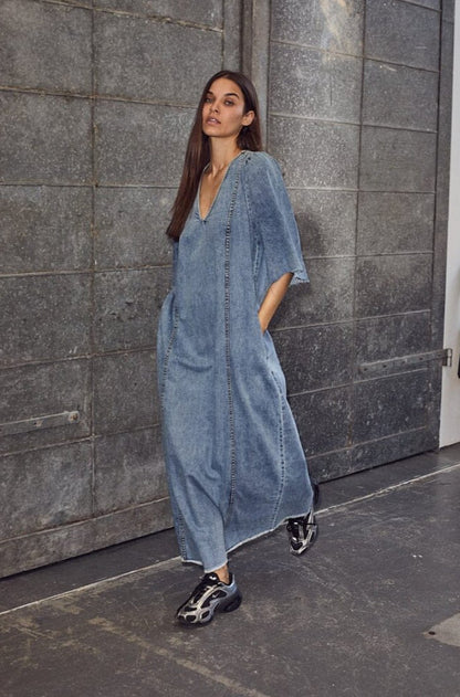 DENIM RAW HEM KJOLE HL - LifeStyle Hedensted