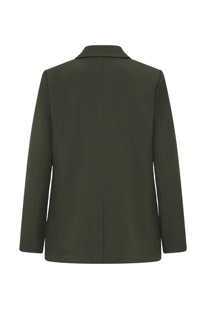 FAVA OVERSIZE BLAZER EN KNAP GRØN ICHI - LifeStyle Hedensted