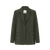 FAVA OVERSIZE BLAZER EN KNAP GRØN ICHI (S23)