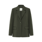 FAVA OVERSIZE BLAZER EN KNAP GRØN ICHI (S23)