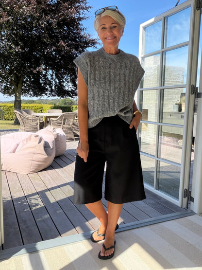 FINN STRIKVEST GRÅ LL (151) - LifeStyle Hedensted