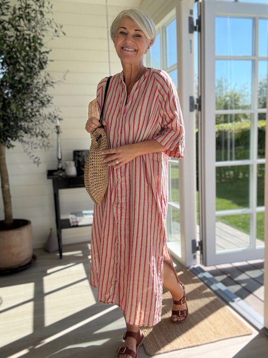 FOXA 2/4 MIDI STRIPE KJOLE ICHI - LifeStyle Hedensted