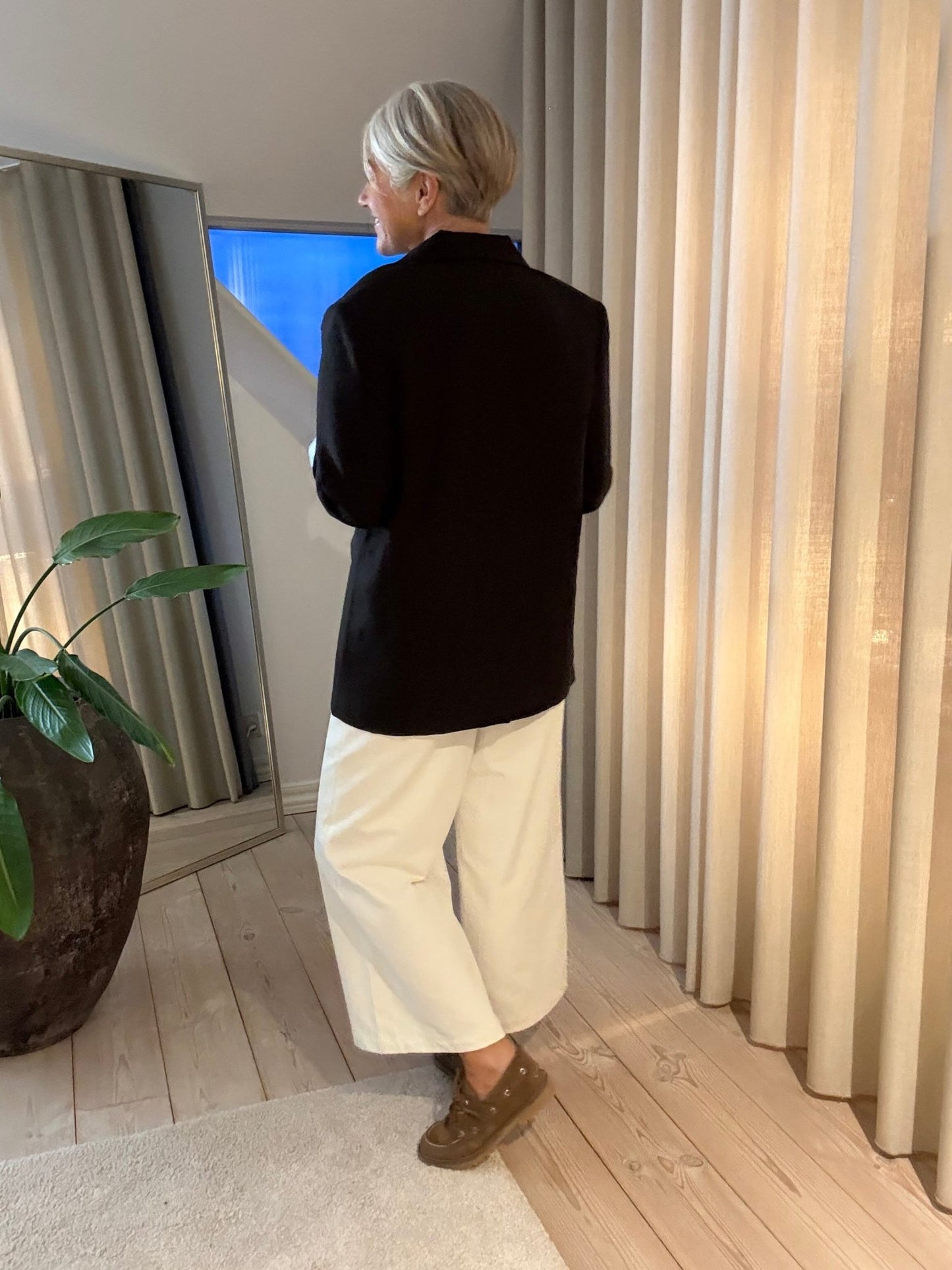 GABY PINSTRIPE BLAZER - LifeStyle Hedensted