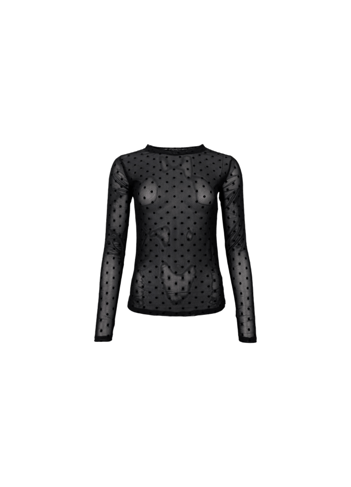 JENNIE DOTTED MESH BLUSE BC - LifeStyle Hedensted