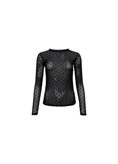 JENNIE DOTTED MESH BLUSE BC - LifeStyle Hedensted