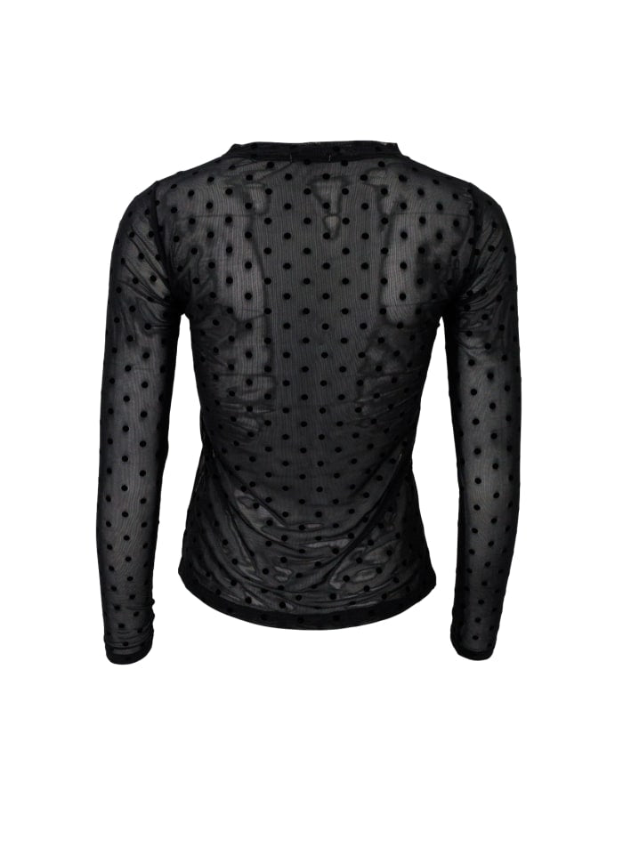 JENNIE DOTTED MESH BLUSE BC - LifeStyle Hedensted