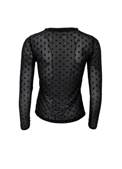 JENNIE DOTTED MESH BLUSE BC - LifeStyle Hedensted