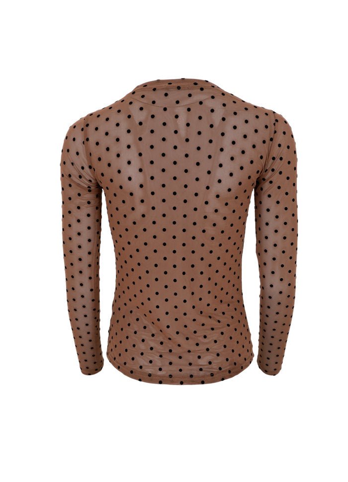 JENNIE DOTTED MESH BLUSE BC - LifeStyle Hedensted