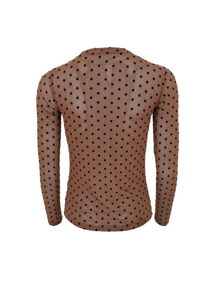 JENNIE DOTTED MESH BLUSE BC - LifeStyle Hedensted