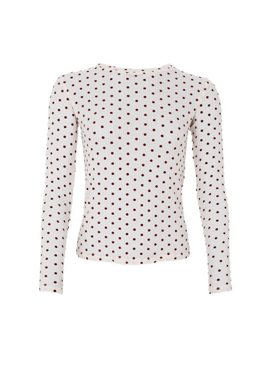 JENNIE DOTTED MESH BLUSE BC - LifeStyle Hedensted