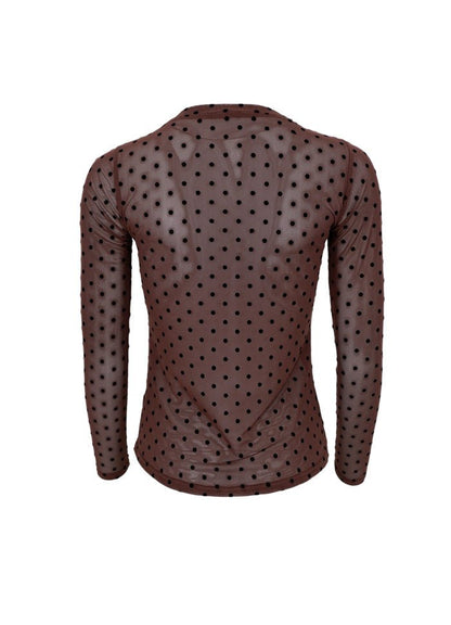 JENNIE DOTTED MESH BLUSE BC - LifeStyle Hedensted