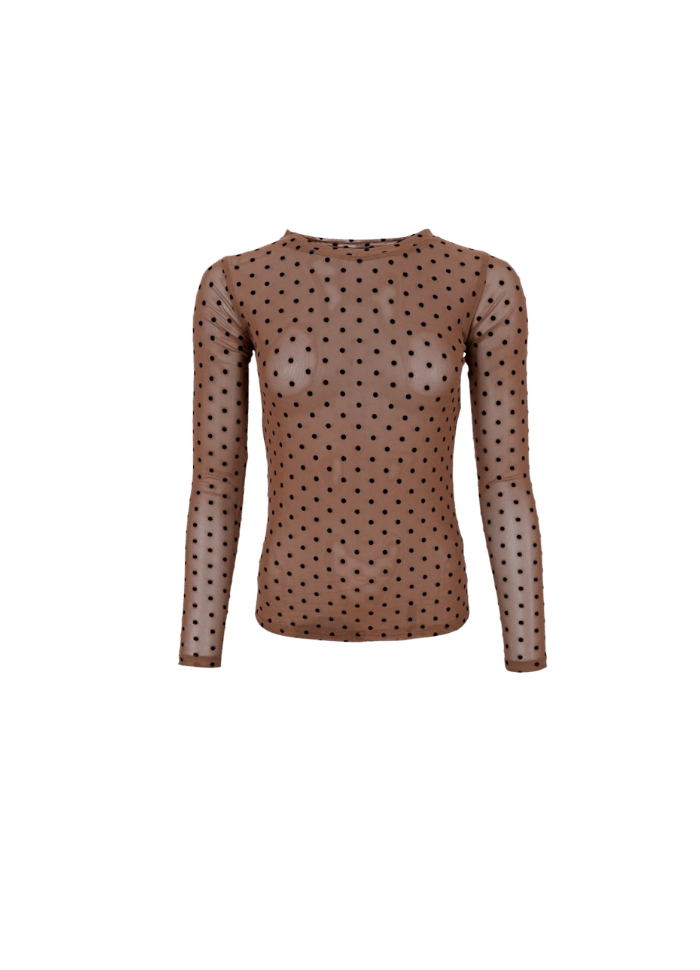 JENNIE DOTTED MESH BLUSE BC - LifeStyle Hedensted
