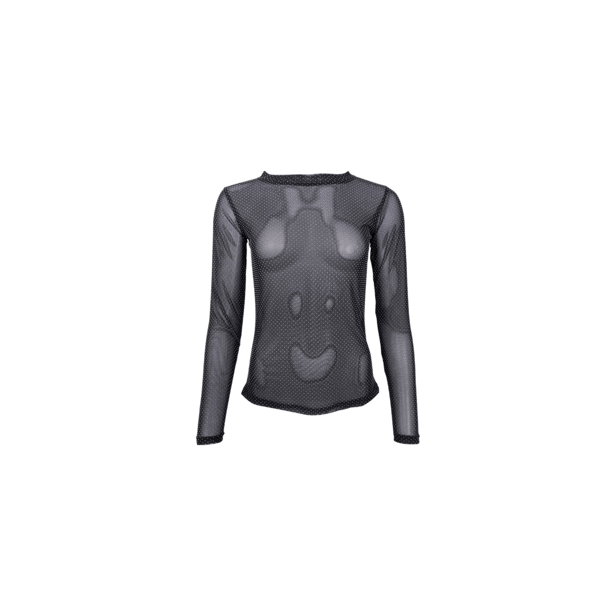 JESSIE MESH BLOUSE WHITE DOT BC (71) - LifeStyle Hedensted