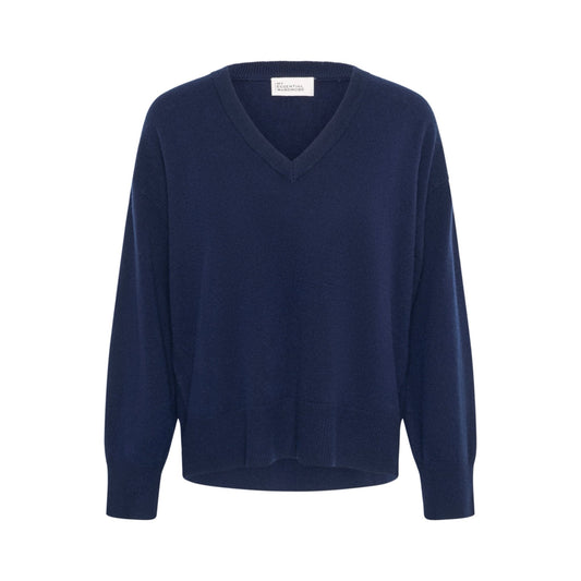 JOLA V-NECK STRIK PULLOVER MEW (196) - LifeStyle Hedensted