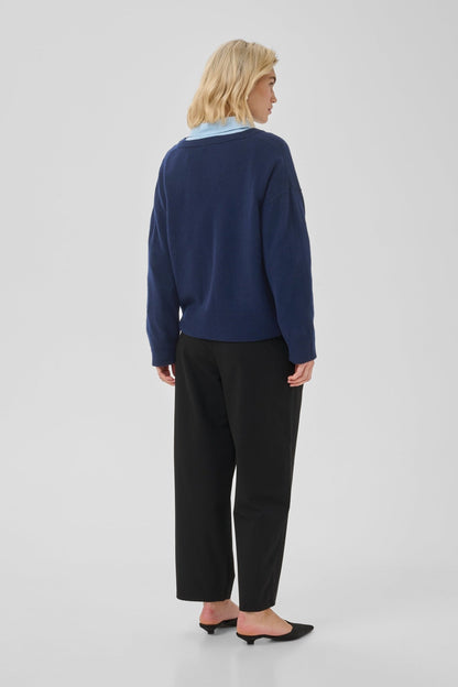 JOLA V-NECK STRIK PULLOVER MEW (196) - LifeStyle Hedensted