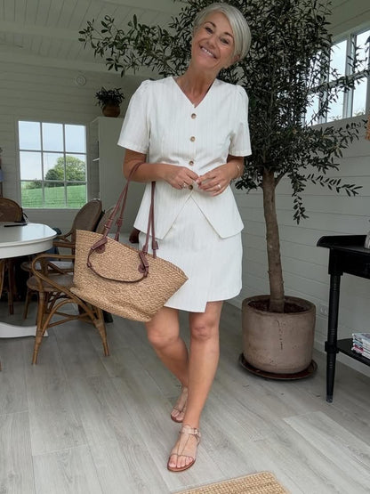 JULES SUMMER STRIBE BLOUSE NN - LifeStyle Hedensted