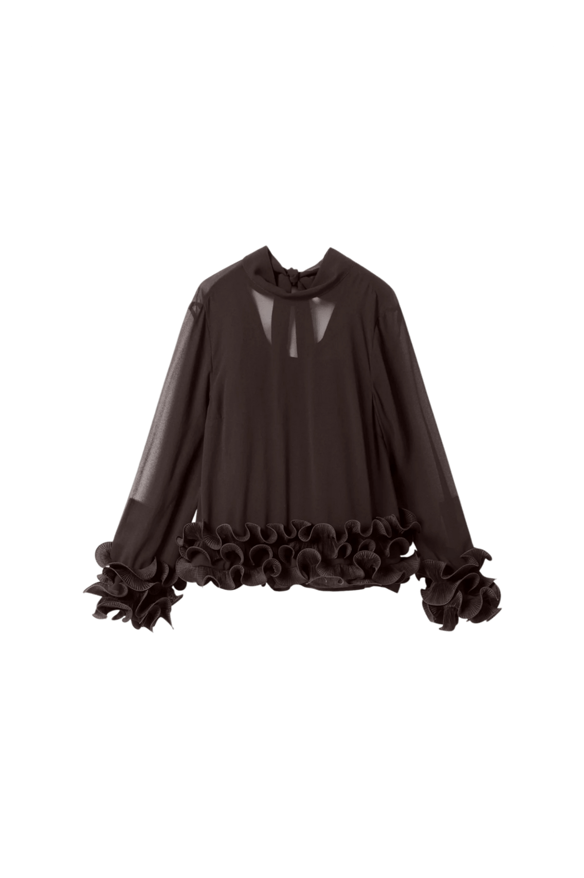 LATANIETTA BLUSE NE BRUN (293) - LifeStyle Hedensted