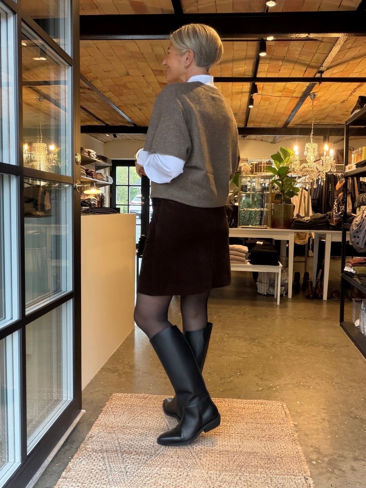 LINGS SKIRT MØRK BRUN PT (301) - LifeStyle Hedensted