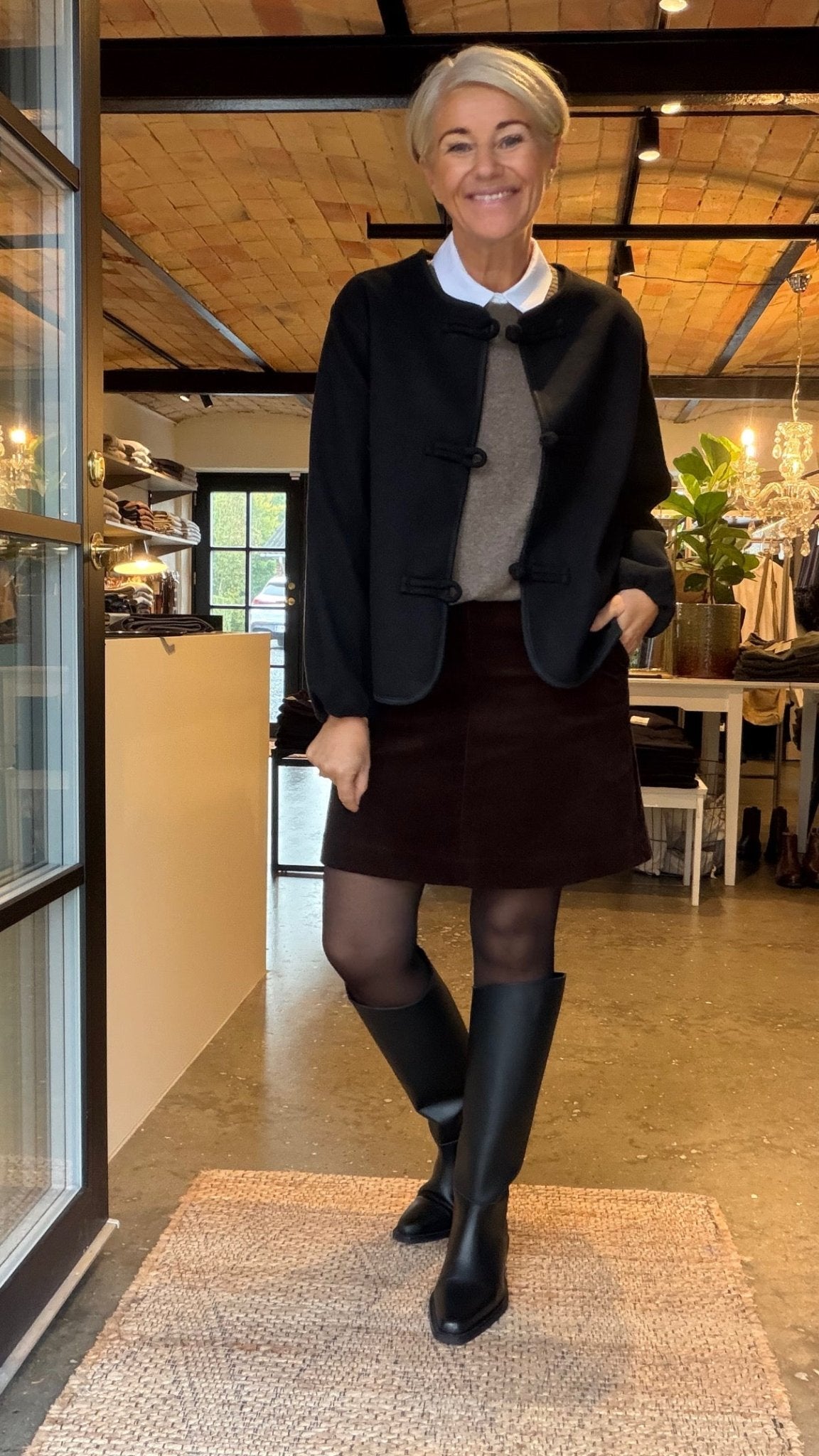 LINGS SKIRT MØRK BRUN PT (301) - LifeStyle Hedensted