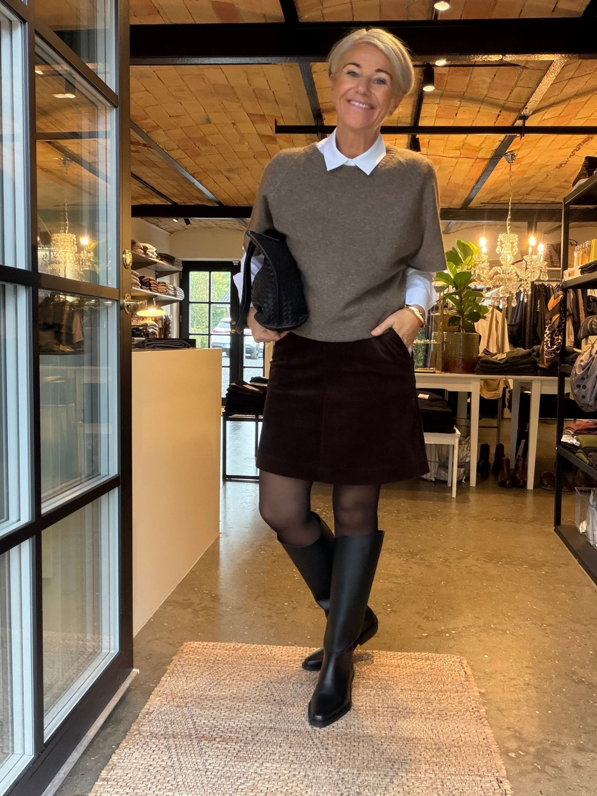 LINGS SKIRT MØRK BRUN PT (301) - LifeStyle Hedensted
