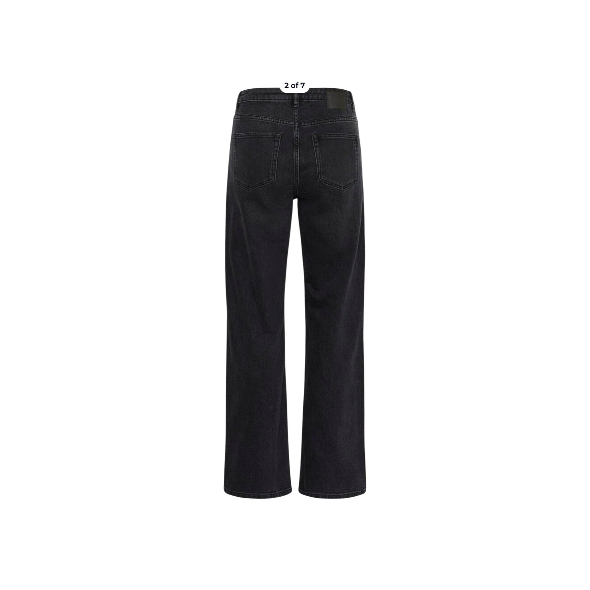 LOUIS 139 HIGH WIDE JEANS MEW BLACH WASH - LifeStyle Hedensted