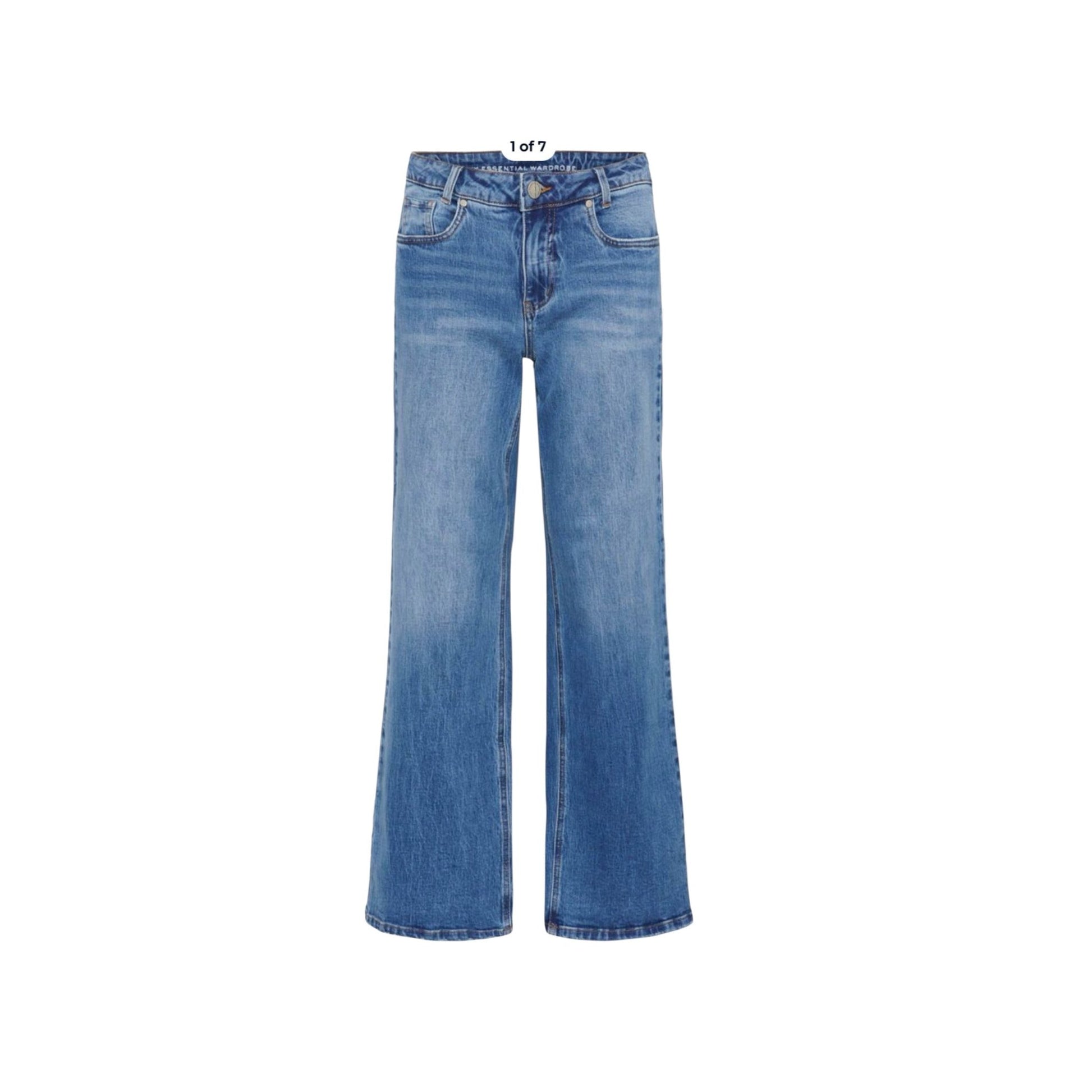 LOUIS 144 HIGH WIDE JEANS MEW - LifeStyle Hedensted