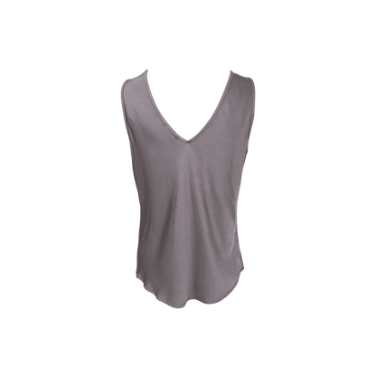 MABEL DOUBLE V-NECK TOP TAUPE BC (29) - LifeStyle Hedensted