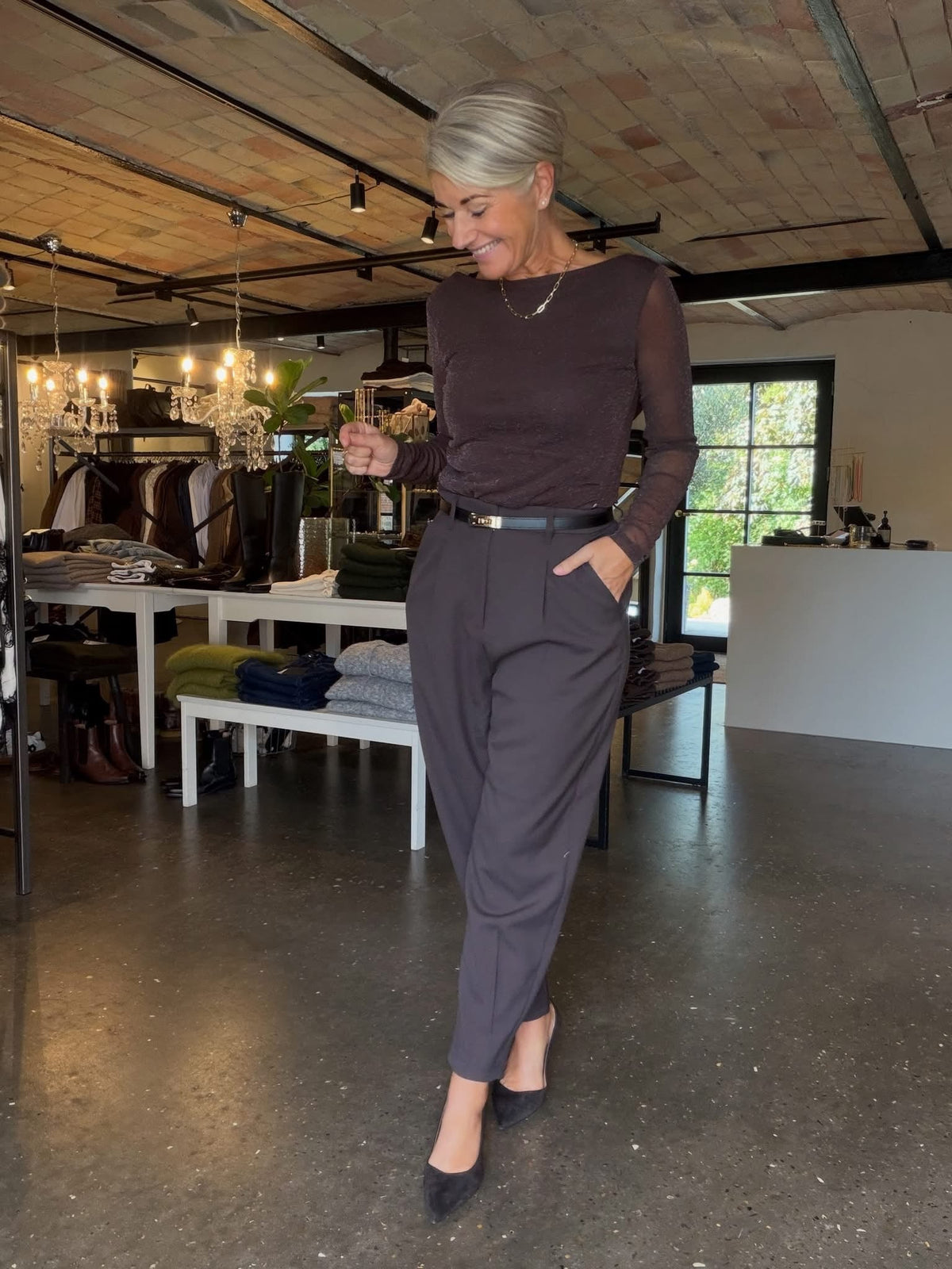 MADALINE TOP BRUN NE (314) - LifeStyle Hedensted