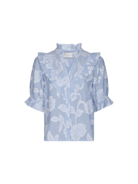 MANET JACQUARD BLUSE NN - LifeStyle Hedensted