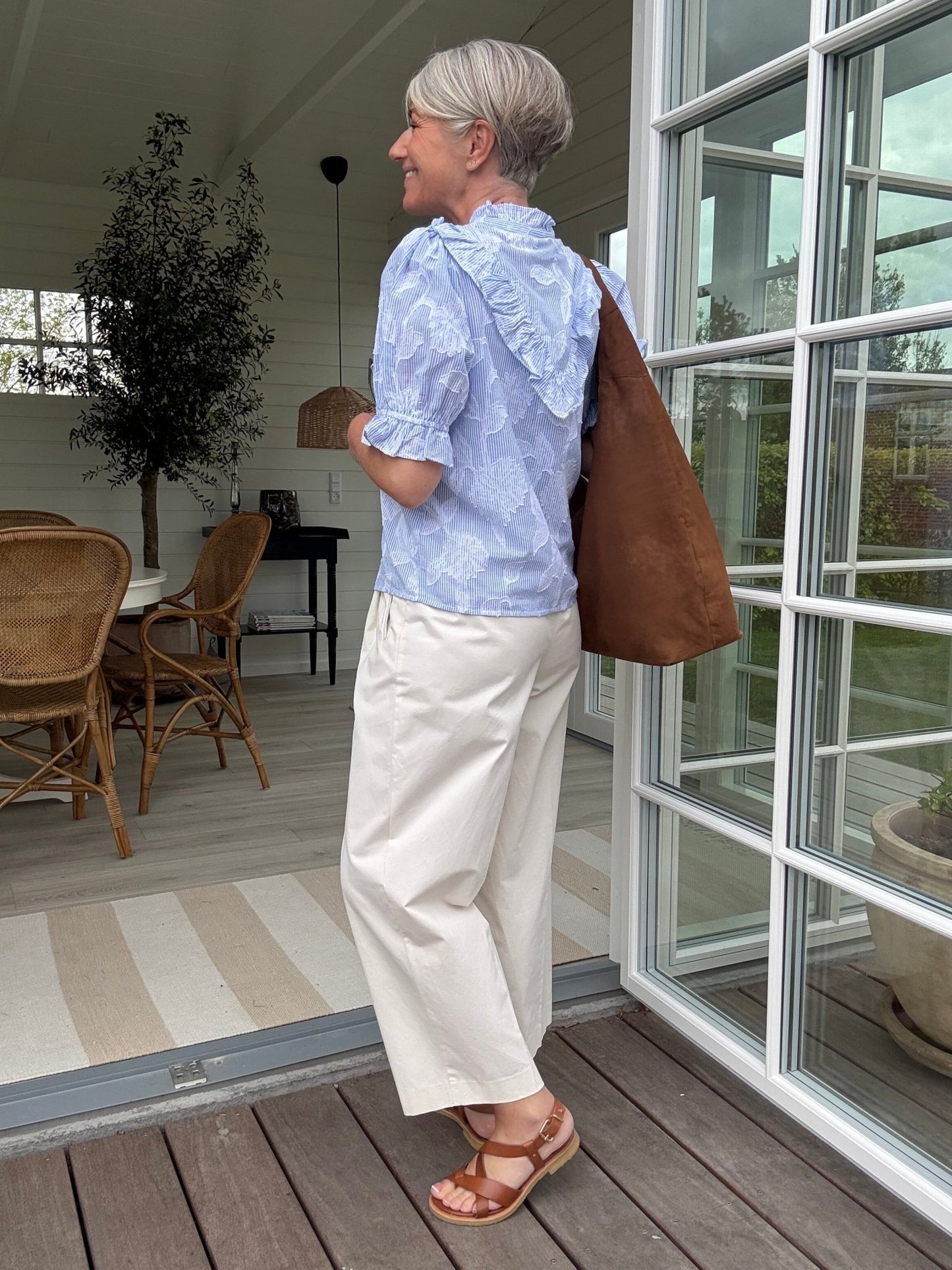 MANET JACQUARD BLUSE NN - LifeStyle Hedensted