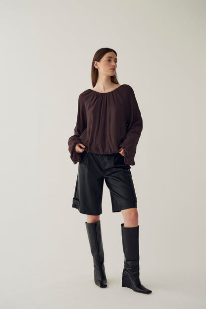 MARISELA BLUSE BRUN NE (293) - LifeStyle Hedensted