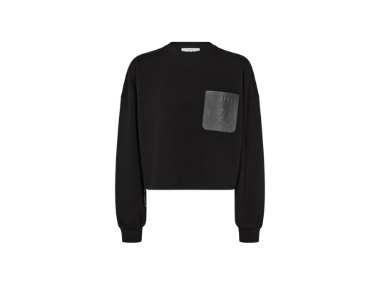 MAXI CROP ZIP POCKET SWEAT HL (130) - LifeStyle Hedensted