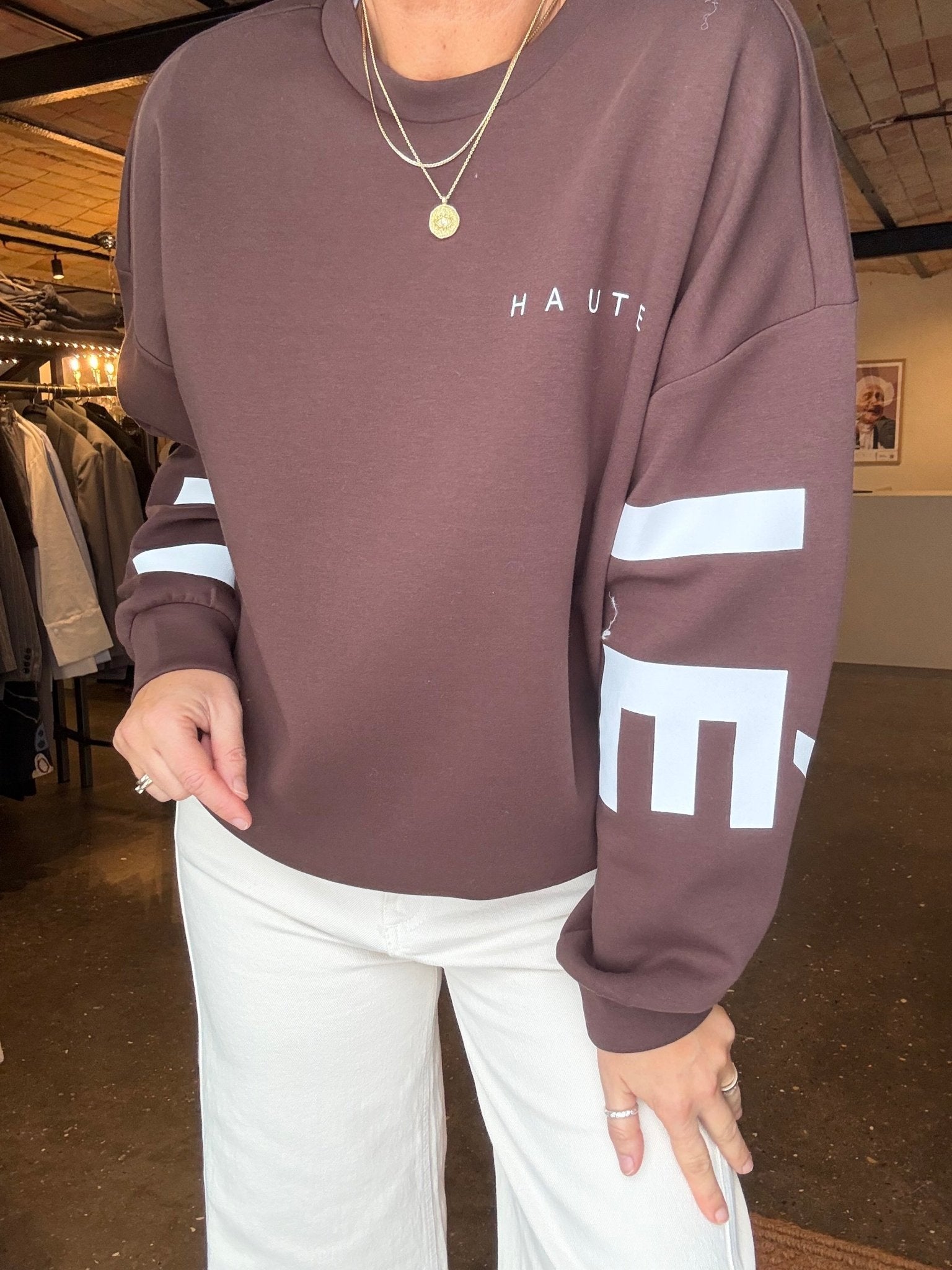 MAXI SPLIT LOGO SWEAT HL - LifeStyle Hedensted