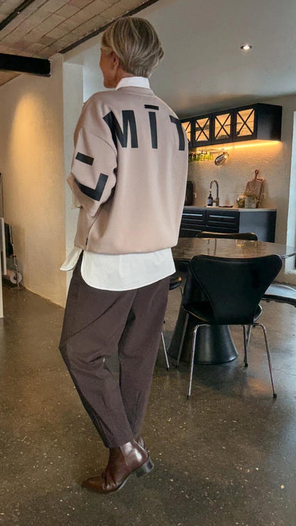 MAXI SPLIT SS LOGO SWEAT HL - LifeStyle Hedensted